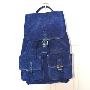 Blue Suede Designer Robert Graham Large Durable Work Hiking Unisex Backpack